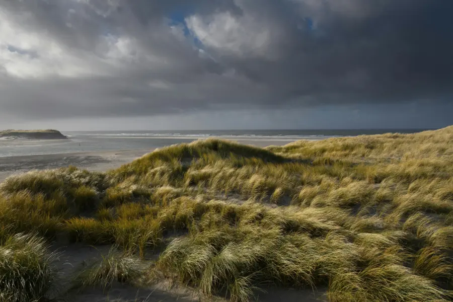 Duinen, wolken